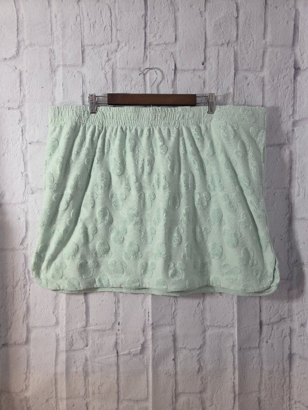Disney Mickey Mouse Extra Large Mint Green Terrycloth Summer Beach Skirt